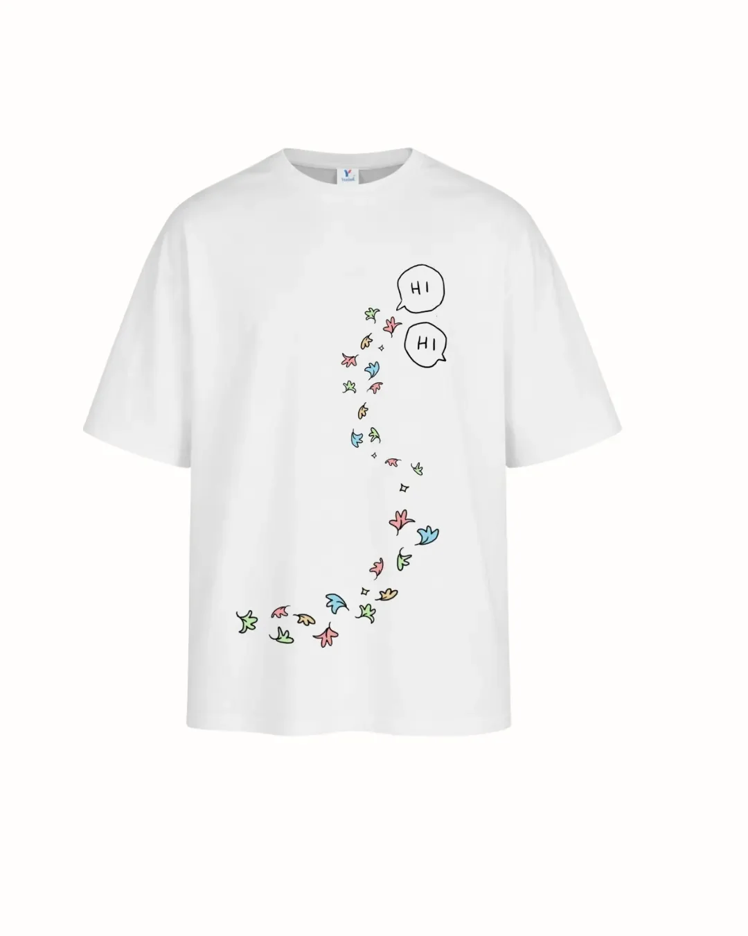 Remera Heartstopper – Hi, Panic, Umbrella y Hojitas